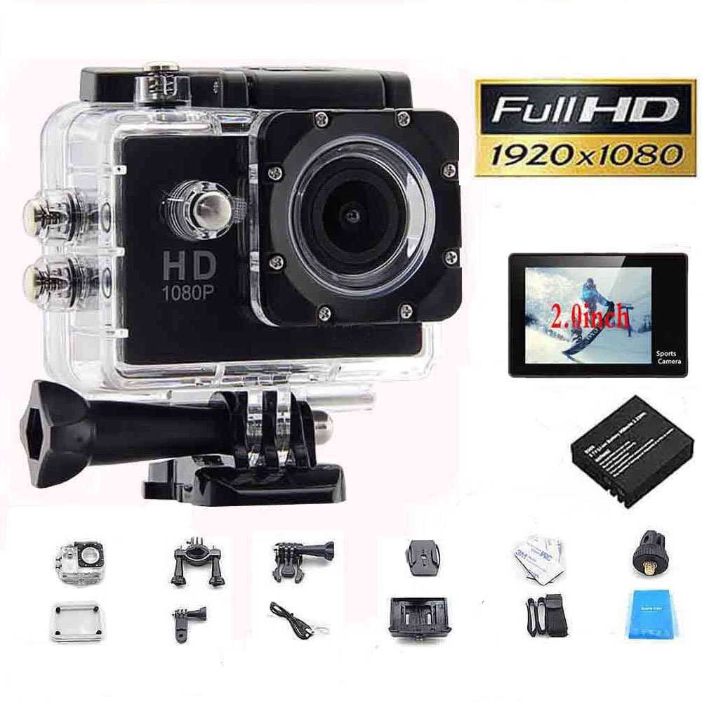 tetraedro taller Piñón SJ 1080P HD Mini Sport Action Camera Waterproof Cam DV Mini Camcorder  Helmet Gopro style go pro with Screen Water Resistant,Actions Camera &  Accessories