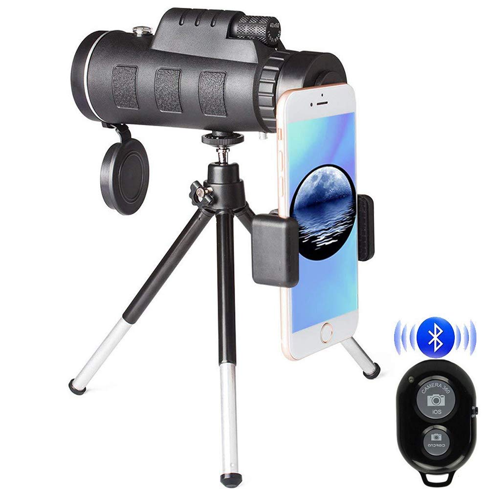 Jiusion Telescope 12X50 High Power Prism Monocular and Waterproof Fogproof Shockproof Adult